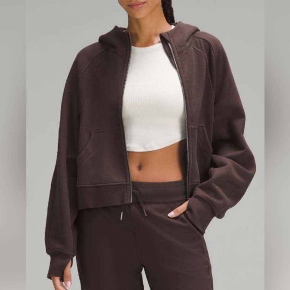 Lululemon Espresso* oversized scuba full zip.NWT